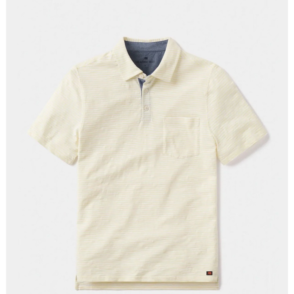 The Normal Brand men premium cotton  slub Polo size L‎